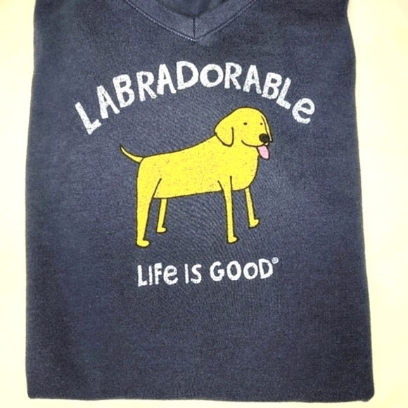 Life is Good "Labradorable"  Crusher Tee Women's Medium - Picture 9 of 9